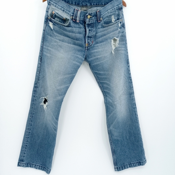 Armani Exchange 31 Short Embroidered Pocket Jean - Picture 2 of 14